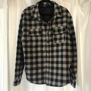 3 NEW Monster Energy Checkered Jacket/Flannel.
